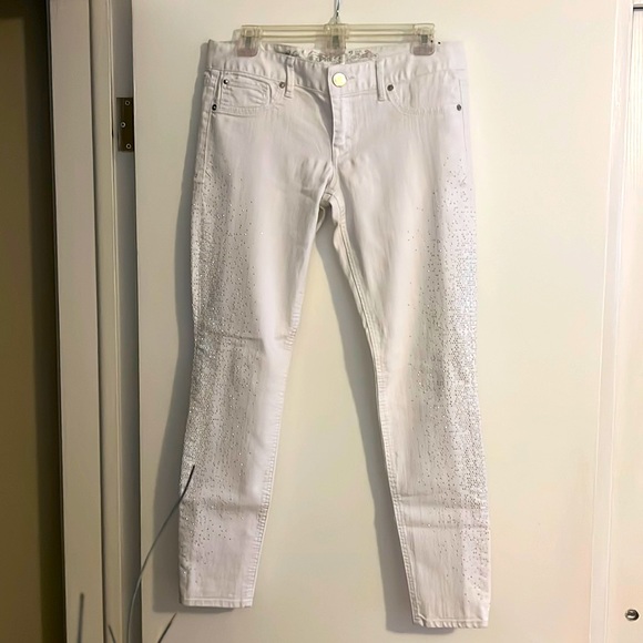 Express Jean Legging Stella regular fit low rise white - Picture 1 of 4